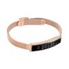 Smart Bracelet Fitness Tracker Bluetooth 5.3 Health Tracker Bracelet Water Proof for Running Riding with APP Gold