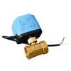 24V Messing Zwei-Draht Elektrisches Kugelhahn, Stromausfall Reset, Normalerweise Geschlossen/Offen, 220 Wasserdicht, 1/2 Zoll.
