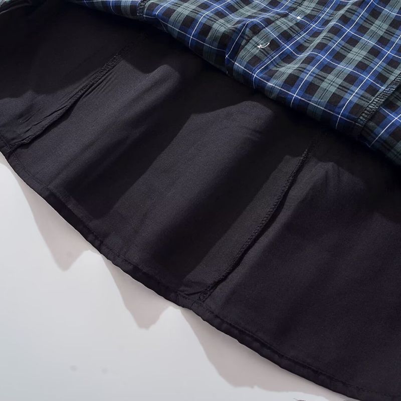 Kaslead New Women clothes Western Style Fashion Sweet and Spicy American Farm Style Plaid Dress