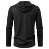 Men's Lace-Up Hooded Textured Sweatshirt Casual Pullover for Men Autumn Winter Warm Fashion Multi-Color Long Sleeve Male Top