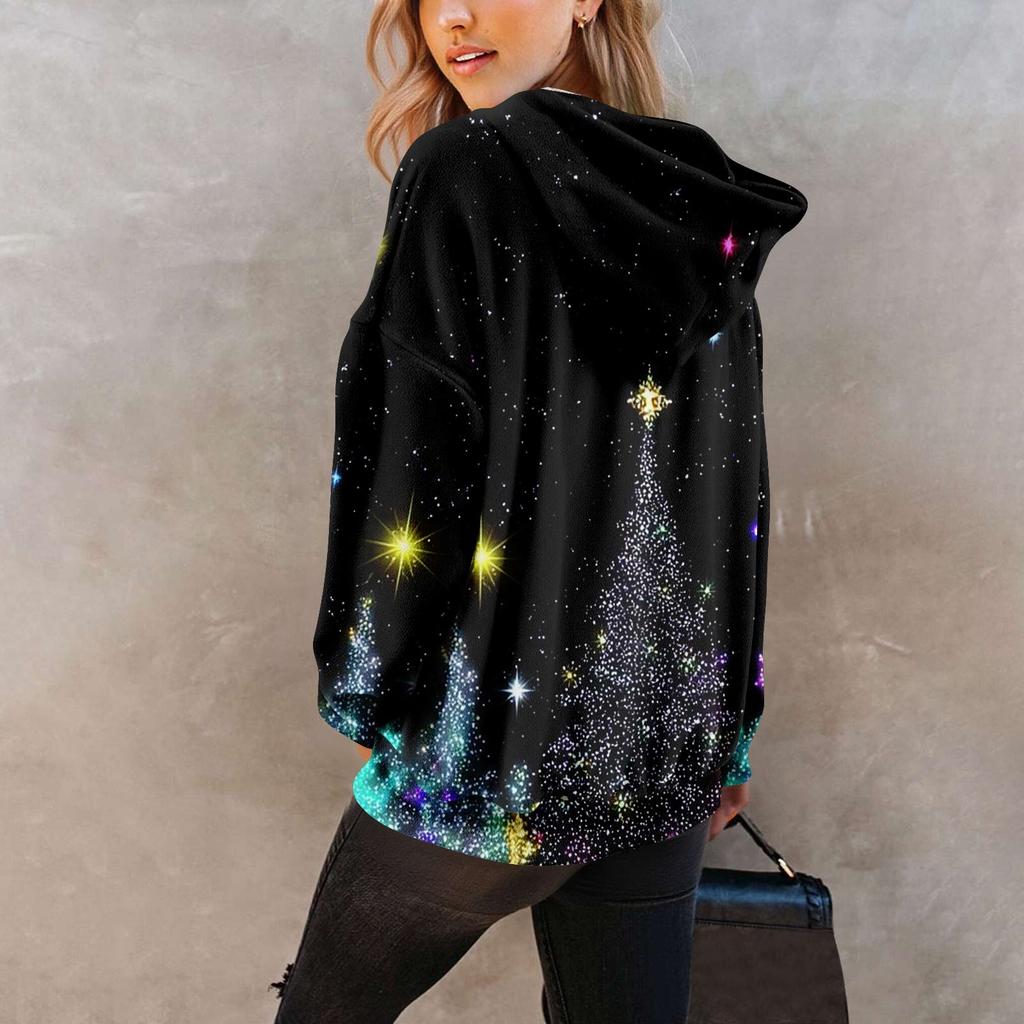 Dámské mikiny Oversized Zimní Plyšové Roztomilé Mikiny Pulovr Trendy Podzimní Zimní Oblečení