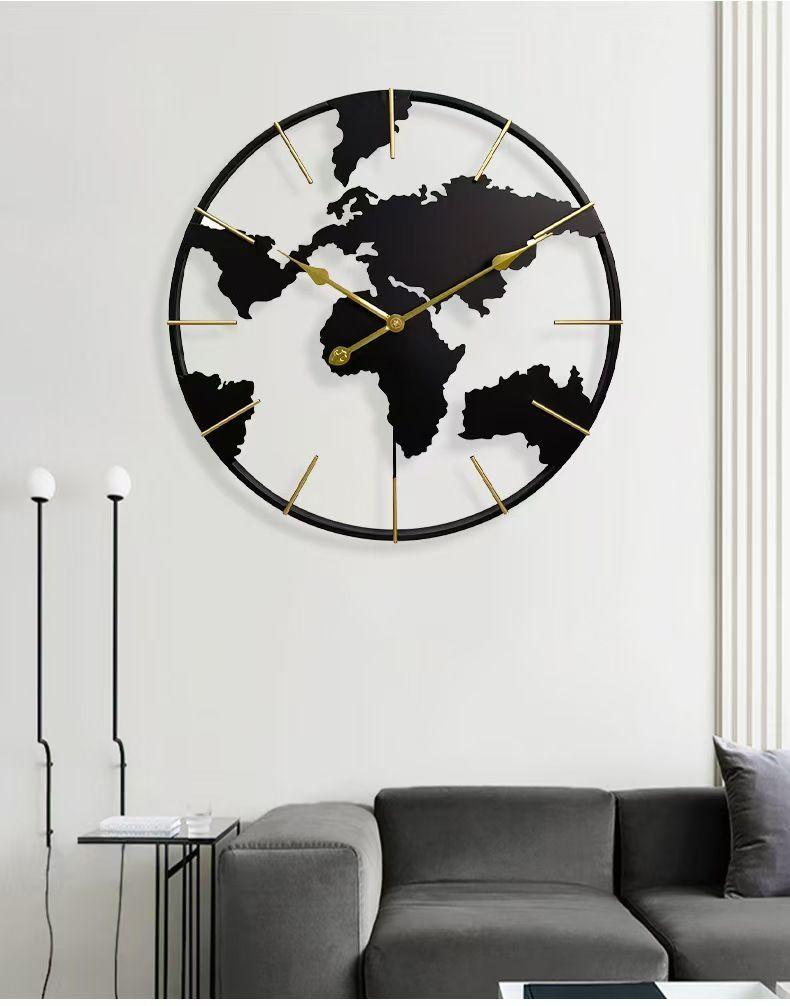 Wall Clock Home Decor Easy to Read Versatile Reliable Round Quiet Movement Analog Clock for Bar Kitchen Hotel Office Bathroom