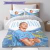 Erling Haaland Pride Bedding Quilt Set Quilt Cover Pillowcase Home Decoration Birthday Gift (1 * duvet cover + 2 * pillowcase, without core)