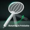 Upgraded Electric Mosquito Killer Foldable Handheld Bug Zapper USB Rechargeable Fly Swatter With UV Light Trap Insect Killer