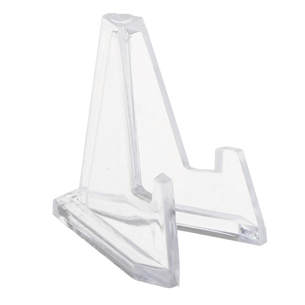 5pcs Acrylic Stands Mini Coin Display Stand Easel Holder Rack Shelf for Medals