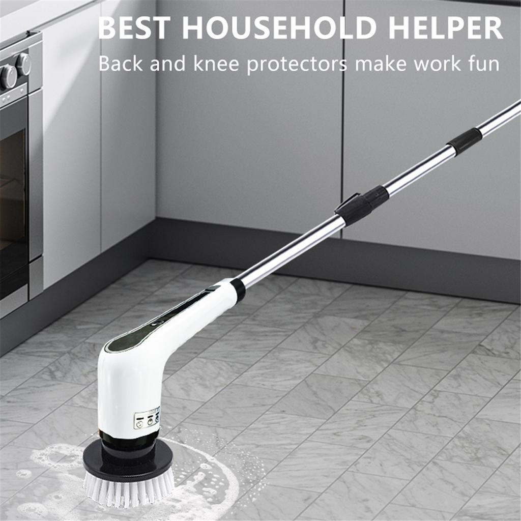 Electric Spin Scrubber  Cordless Bathroom Tub Scrubber Portable Power Shower Brush Household Tools