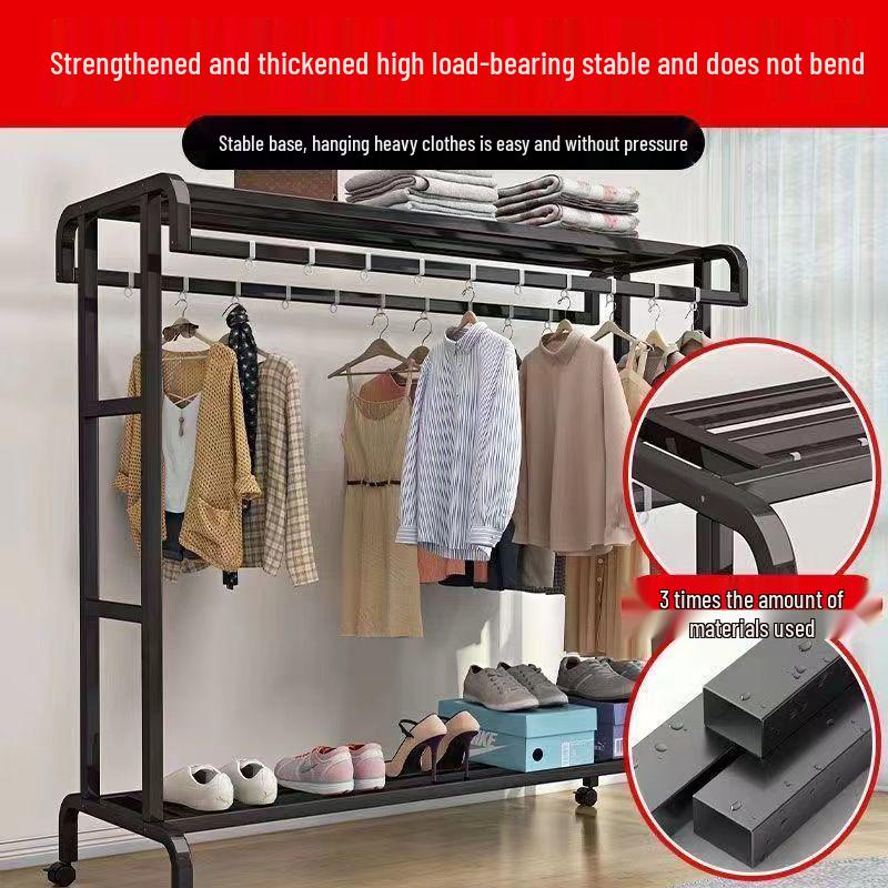 Vertical Clothes Drying & Coat Rack for Balcony or Bedroom