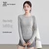 2025 Women's Bare-Feel Fitness Wear: 3D Slim-Fit Long-Sleeve Yoga Suit, Breathable, Round Neck Running Top
