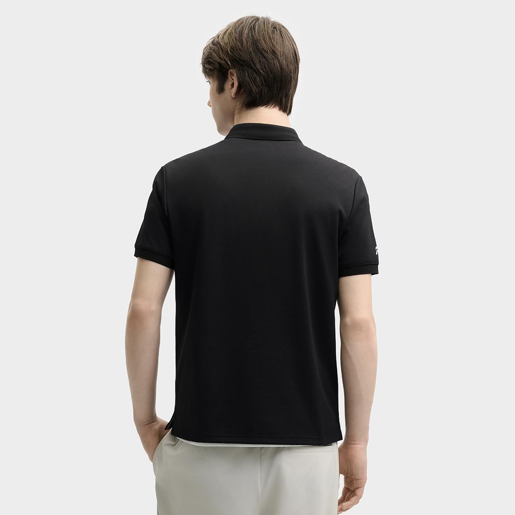 New FILA MODERN HERITAGE Polo Shirt Men's Jet Black F11M528110FBK