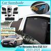 For Mercedes Benz Eqe Suv Car Magnetic Mesh Sunshade Window Visor Sun Shield Uv Protection Parts Auto Accessories