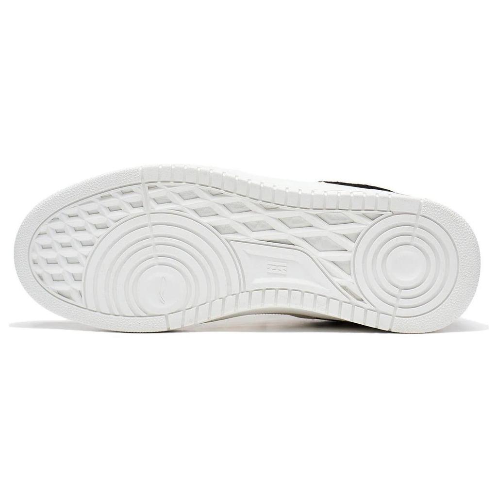 Li Ning Tianji Synthetic Leather Slip Resistant Abrasion Resistant Low top Skateboard Shoes Men's White Black AGCT375-4
