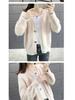 Women's Faux Mink Fleece V-neck Cardigan – Versatile Autumn & Winter Fashion