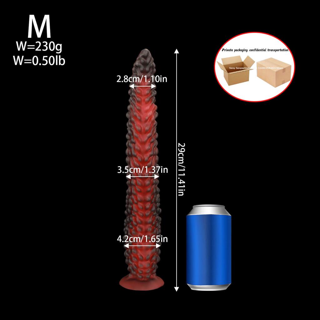 New Alien Tentacle Anal Plug Long Thick Dildo Spiral Silicone Large Butt Plug Suction Cup Anal Toy G Spot Clitoris Stimulator Dilator Adult Toy Unisex