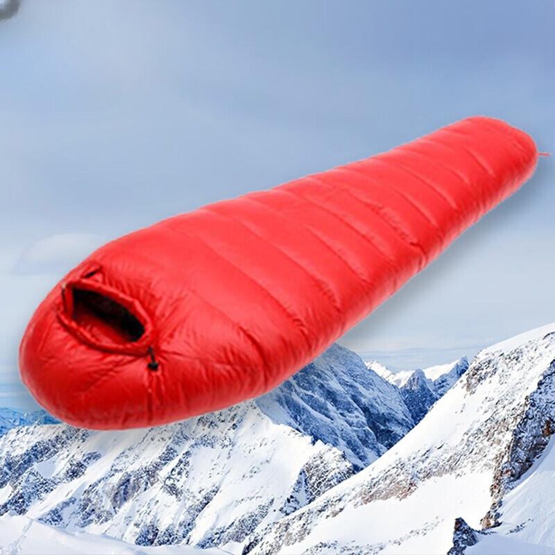 Li Shen Outdoor Camping Warm Sleeping Bag 1000g красный