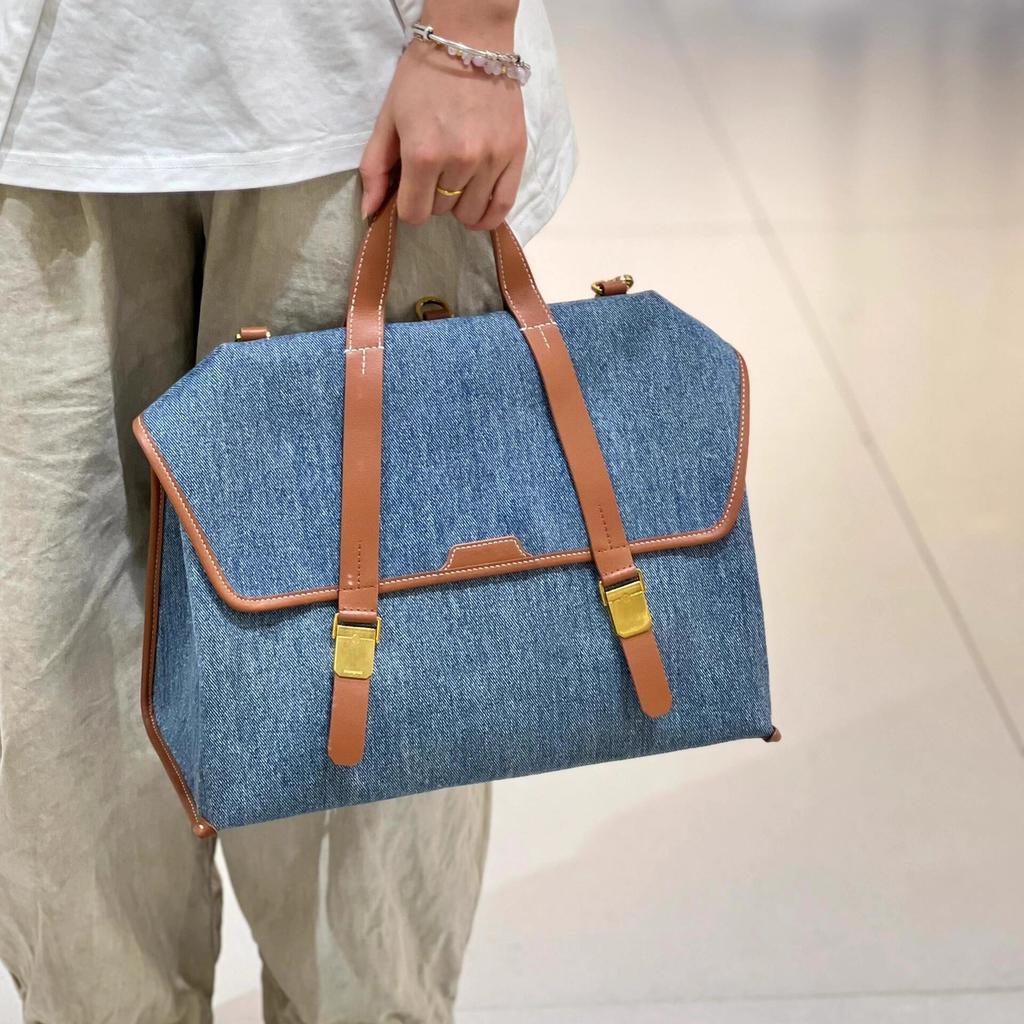 Backpack Series Canvas Denim Briefcase Large Capacity Handbag