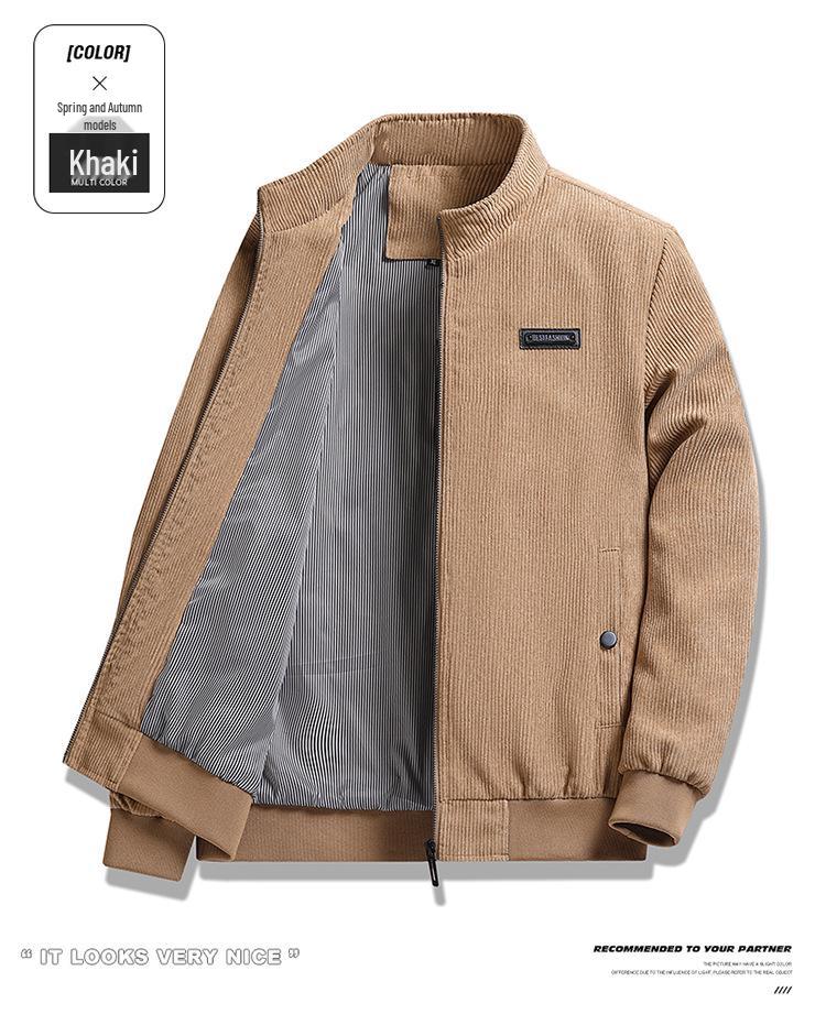 Herren Winterjacke mit Fleecefutter - Stehkragen, Lässige Oberbekleidung für alle Altersgruppen