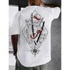 T-shirt d'été respirant en coton imprimé à manches courtes, coupe ample américaine pour hommes et femmes, sport, col rond