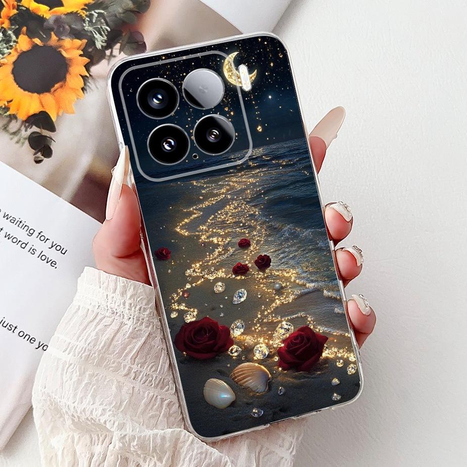 For Xiaomi Mi 15 Pro 5G Case New Fashion Painted Cover Soft Silicone Slim Phone Case For Xiaomi 15 Pro Mi15 5G Back Cover Fundas