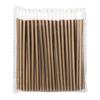 Compact Nylon Lip & Eye Makeup Brush - Disposable, Hollow Rod Design for Lipstick, Lip Gloss, and Eyeshadow Application