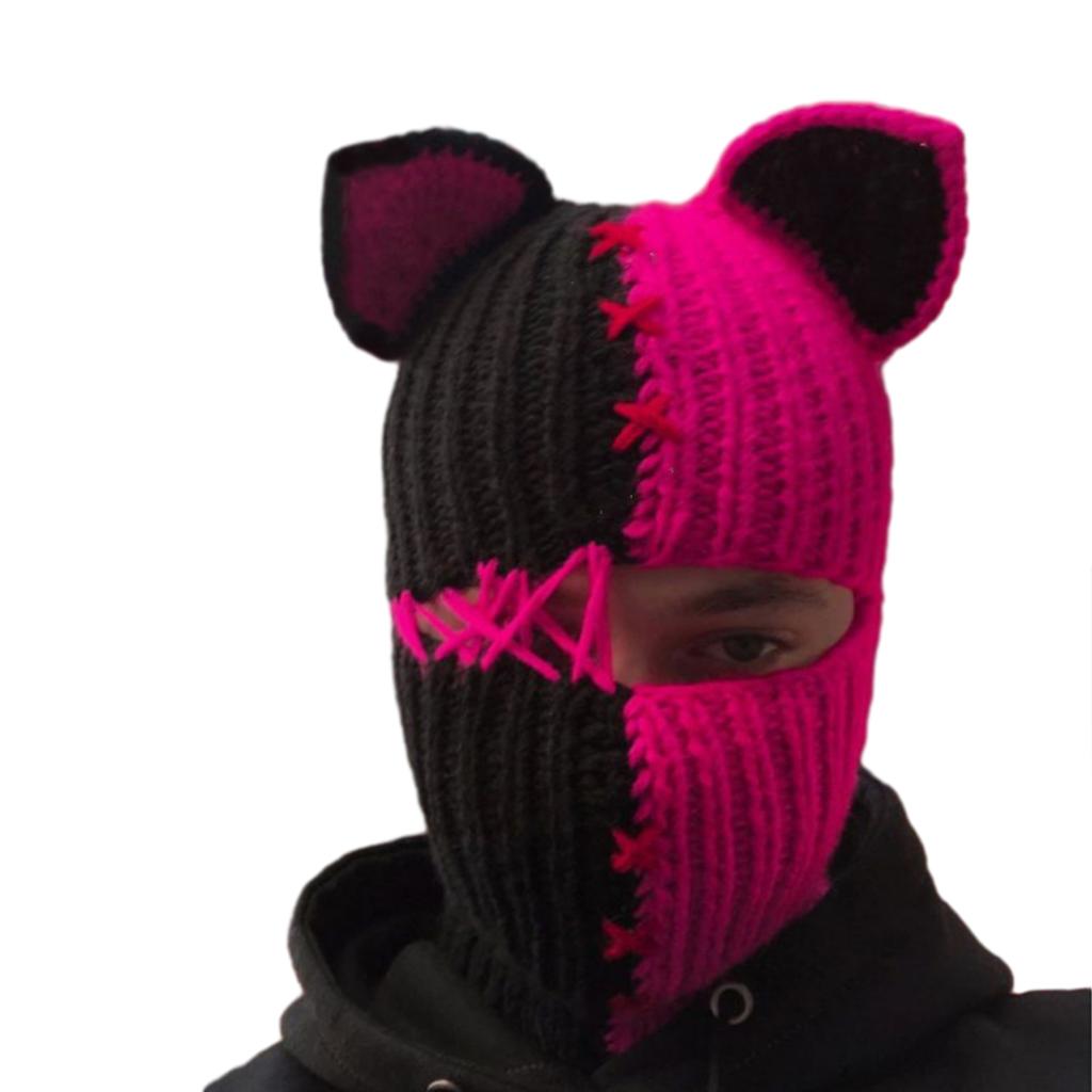 Girls Knit Beanie Hat Easter Photo Prop Cute Devil Horn Hat Costume Y2K Easter Horn Decorations Winter Knitted Hats