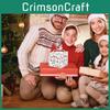 White Hand Painted Pattern Christmas Theme Gift Box For Holiday Events