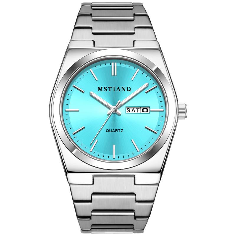 Fashion Thin Men'S Watch Quartz Watch Steel Belt Calendar Business High Value Watch Men