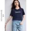 VICTORIA&VERA Women's Breathable Cotton Letter Print T-Shirt V9012T07