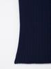 2025 European & American Style Women's Spring Ribbed T-Shirt with Turn-Down Collar