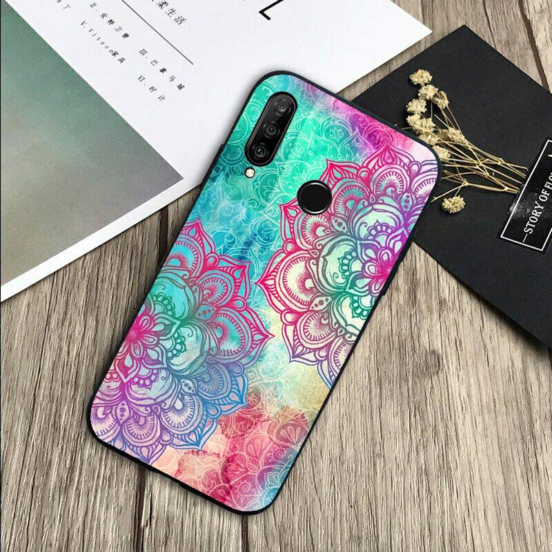 Elegant Mandala Floral Design For Huawei Nova 12s 12i 11i 7i 8i Y73 Y70 Y90 Y60 Y72 Y61 Y91 9 10 SE P30 Pro P40 Lite Case