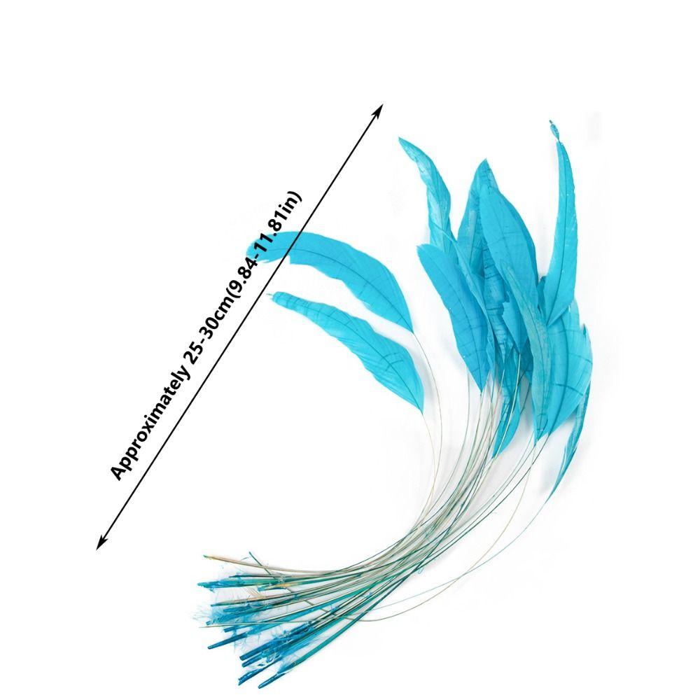 10Pcs Natural Feather Rooster Feather Multicolor Craft Feathers Wedding Decor