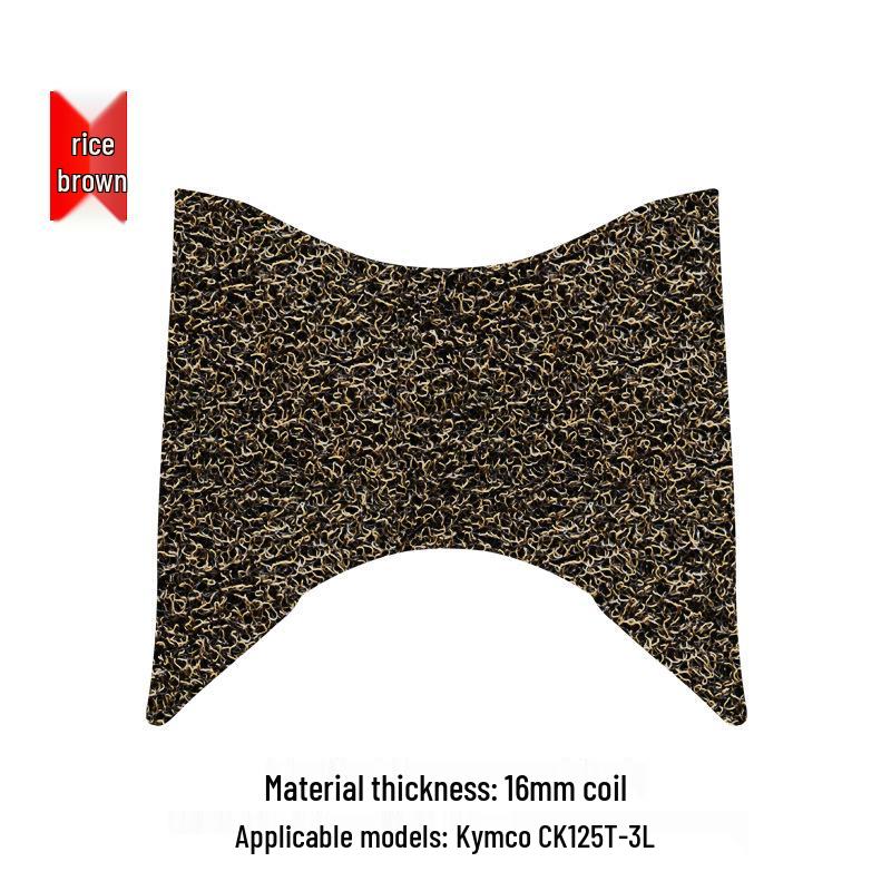 Rainproof Footrest Pad for Kymco CK125T-3L with Thickened Coil Mat