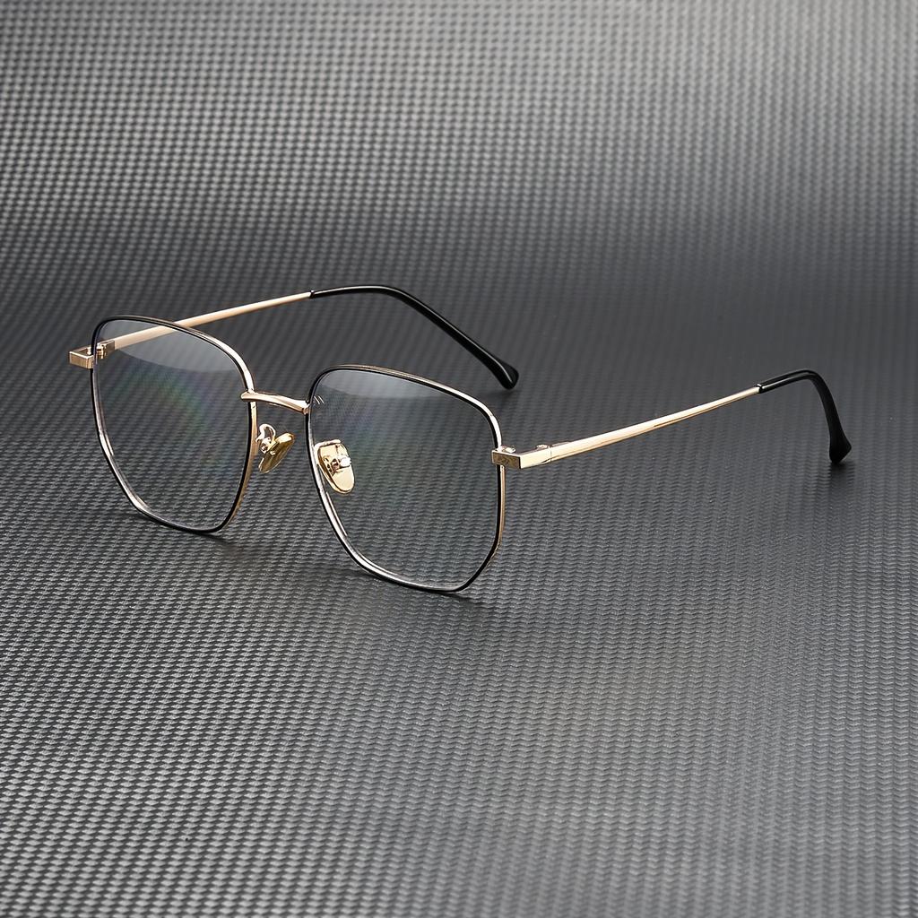 Transparent Computer Glasses Frame Women Men Anti Blue Light polygon Eyewear Blocking Glasses Optical Spectacle Eyeglass