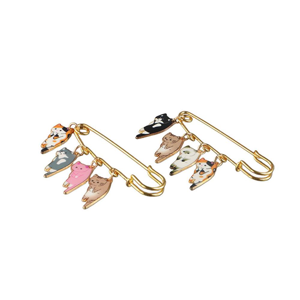 Lapel Pin Kawaii Enamel Cat Brooch Electroplate  Cute   Party
