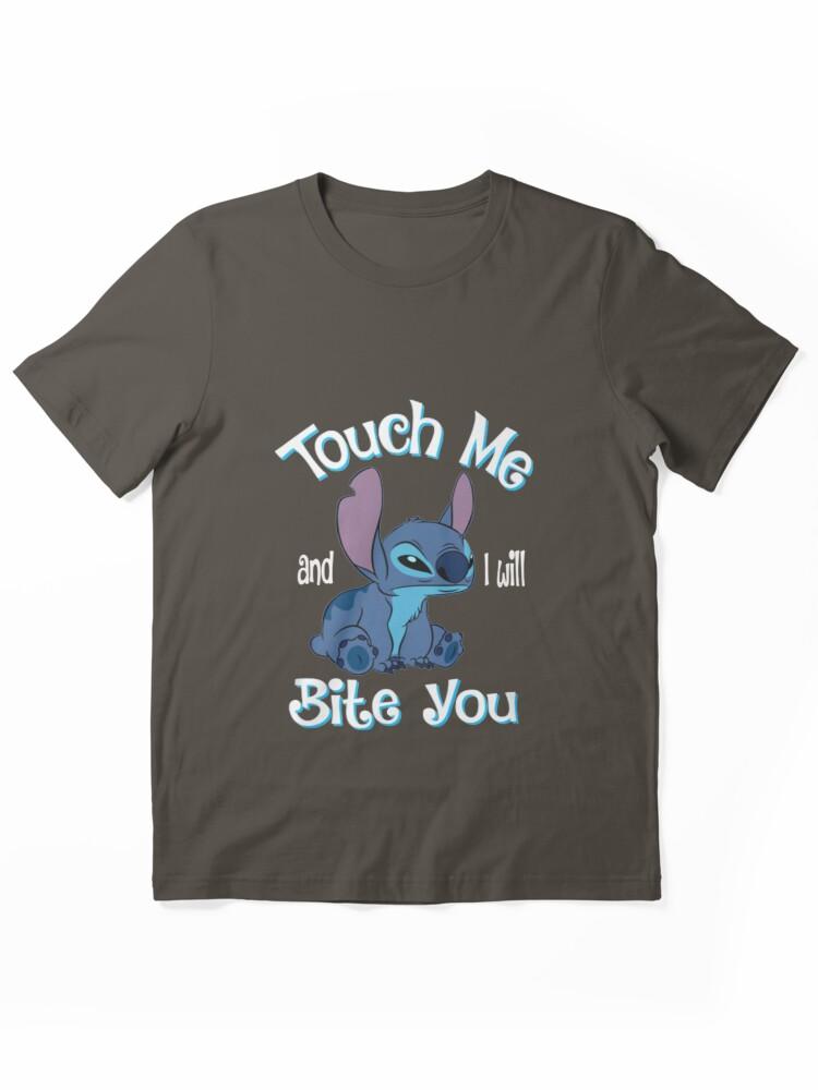 Lilo & Stitch The Series Stitch And Lilo Stitch Touch Me And I Will Bite You Essential Unisex T-Shirt
