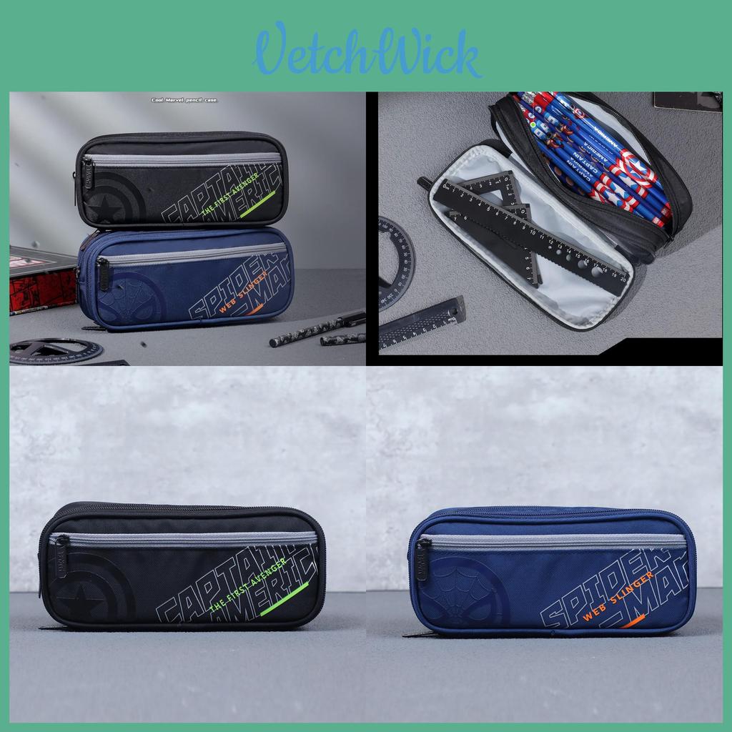 Marvel Study Organizer Pen Case With Large Capacity For Boys And Students