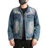 Xintang Men's 2025 American Retro Denim Motorcycle Jacket - High Street Rogue Style Streetwear