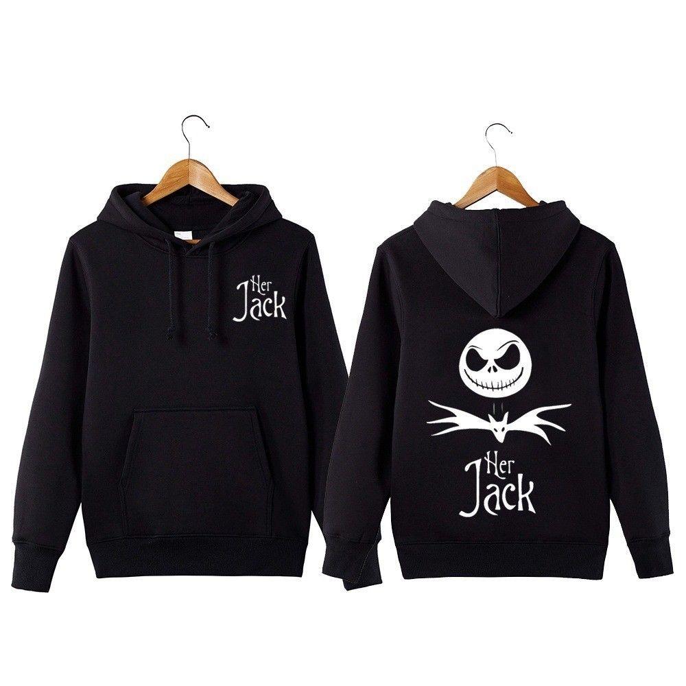 The Nightmare Before Christmas Jack Couple Matching Hoodie Sweatshirt Sweater