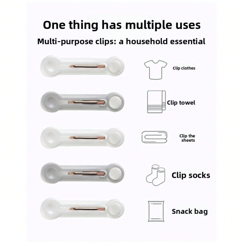 Traceless Drying Clip, Windproof Clothes Fixing, Household Clothing Clip, Socks, Multi-functional Clothing Drying Clip