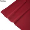 VONDA 2PCS Women Batwing Sleeve Belt Blouse and Pants Casual Oversized Two Picecs Sets Outfits