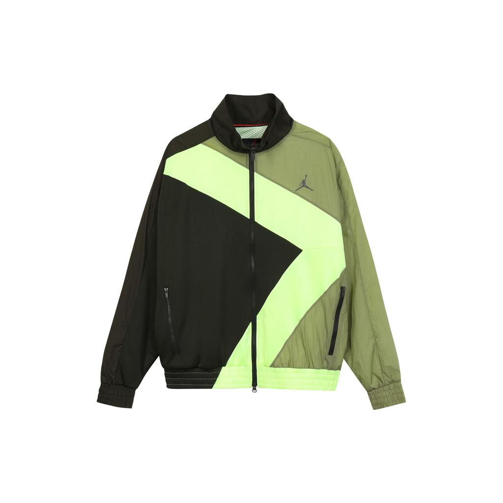 Jordan Diamond Contrast Casual Sports Jacket Men Jackets Dark-Green CI7916-355