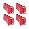 4PCS RC Model Car Wheel Chock Good Fixation Anti Slip Bottom RC Aluminum Alloy Wheel Chock for Redcat Gen8 for Axial