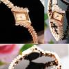Fashion Women Quartz Watch Rhombus Rhinestone Analog Alloy Wristwatch Gift