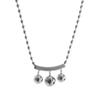 Western-style Trendy Stainless Steel Bead Pendant Necklace WomenEurope America Style Non-fading 18k Gold-plated Lightweight