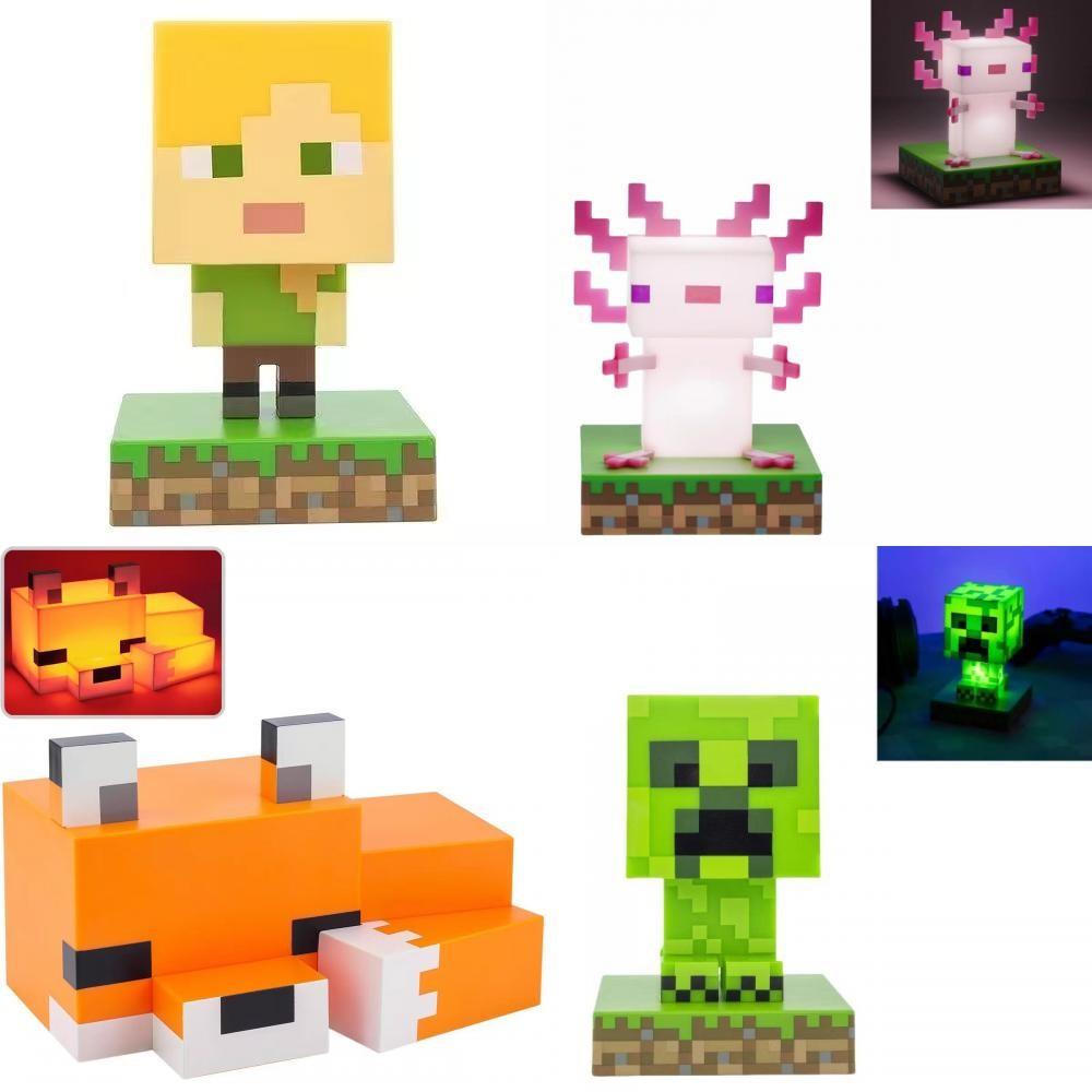 Minecraft 3d Character Night Light With Led Glow For Kids Bedroom Decor