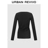 UR Women's Metal Buckle Twist Long-Sleeve Modal T-Shirt