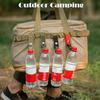 6pcs Camping Webbing Buckle Hook Water Bottle Holder Clip Outdoor Military Nylon EDC Climb Carabiner Belt Backpack Hanger