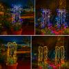 Solar Fairy Lights Outdoor Garden Waterproof Flower Lights For Yard Outside Patio Lawn Pathway Decorative Lamp 1pcs