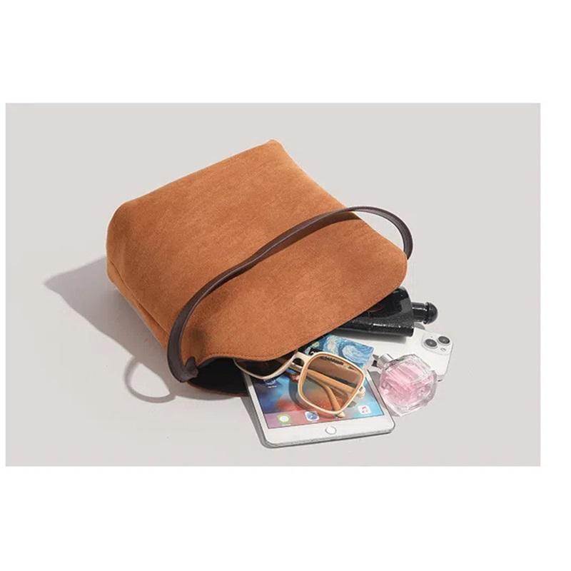 Retro Suede Handbags, Fashion Handbags, All-match One-shoulder Armpits