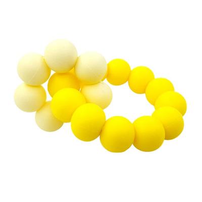 Agaphra Bead Teether, Dark Yellow, 1 Piece, Korean Baby Products