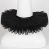 Ruffled Neck Collar Clown Satin Choker for Women Girls Renaissance Elizabethan Victorian Cosplay Costume Accessory